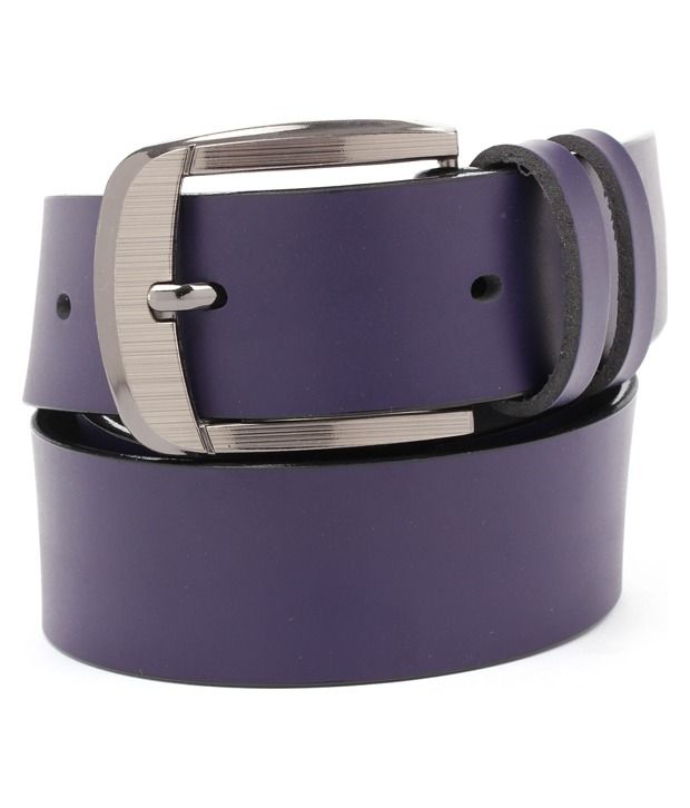 ZION Men's Exclusive Red & Purple Belt Combo: Buy Online at Low Price ...