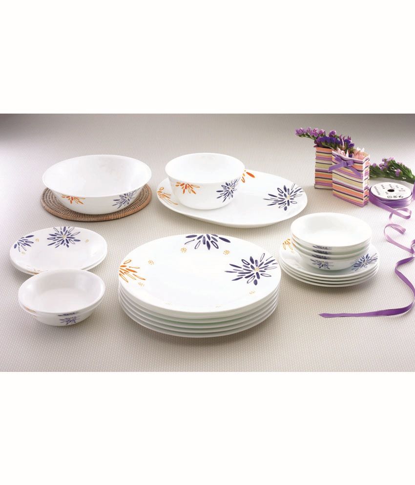 Corelle 21 Pcs Dinner Set- India Collection Carnival: Buy Online at