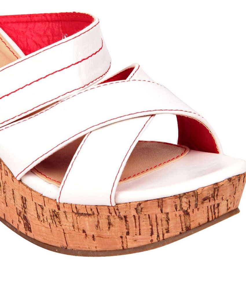 fancy white wedges