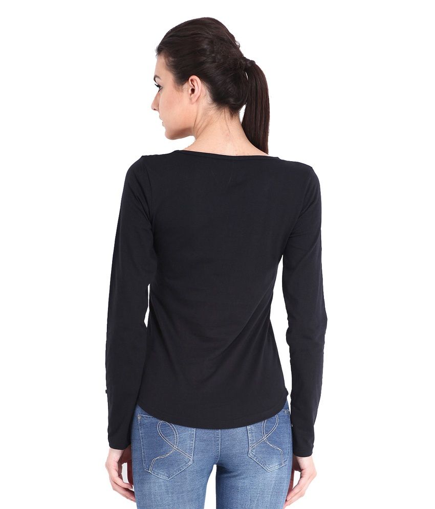 black cotton top womens