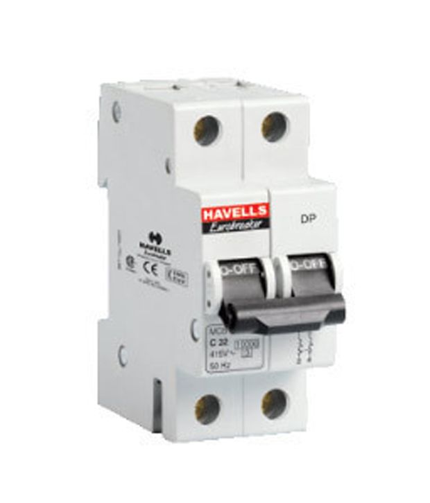 Buy Havells 32A Double Pole MCB (Miniature Circuit Breaker) Online at