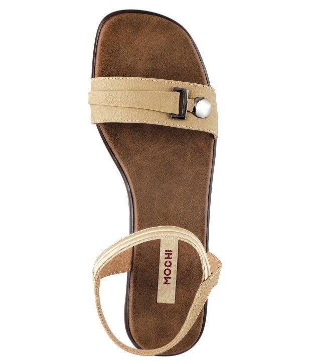 Mochi Beige Block Sandals Price in India- Buy Mochi Beige Block Sandals Online at Snapdeal