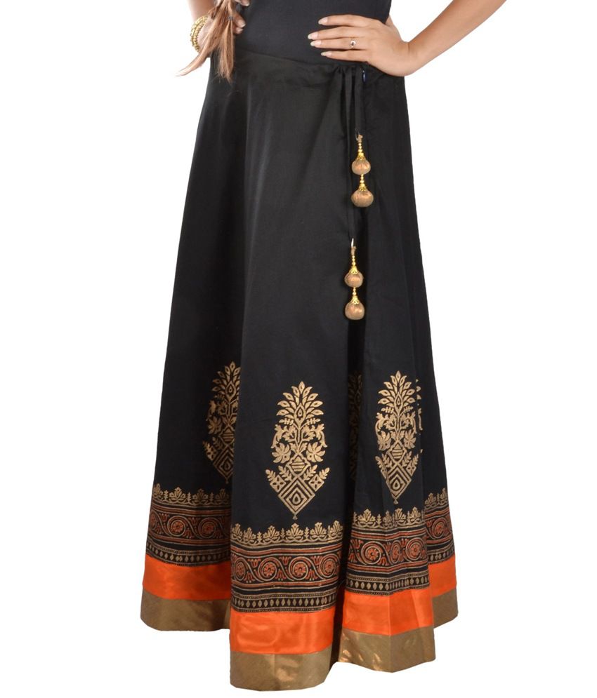 Buy 9Rasa Black Cotton Skirts Online at Best Prices in India - Snapdeal