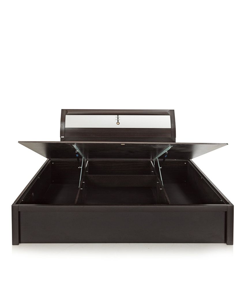 Royaloak Geneva Hydraulic Storage Queen Bed With Dark Finish Royaloak Geneva Hydraulic Storage Queen Bed With Dark Finish