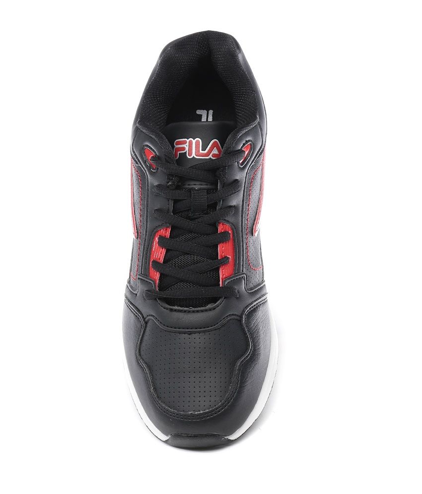 fila black sports shoes