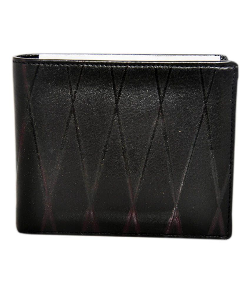 Lee Italian Black Leather Designer Wallet For Men: Buy Online at Low ...