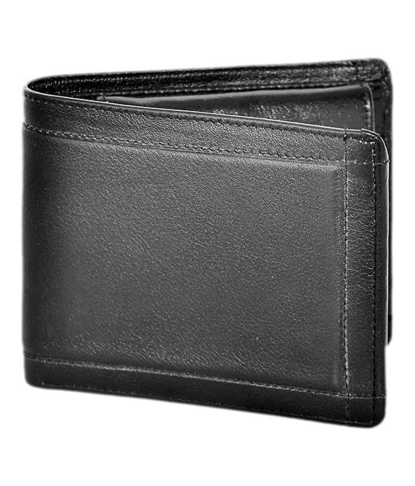 Lee Italian Black Leather Premium Wallet For Men: Buy Online at Low ...