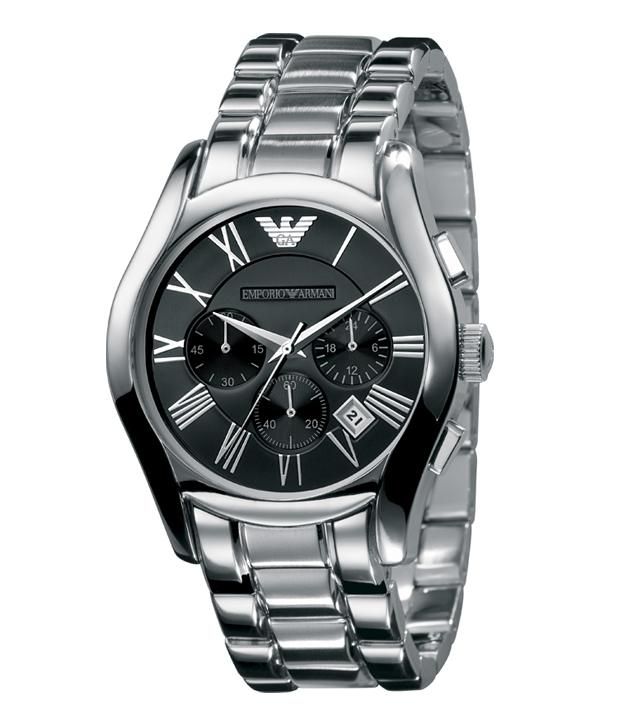 Emporio Armani Ar0673 Men's Silver Strap Wrist Watch - Buy Emporio ...