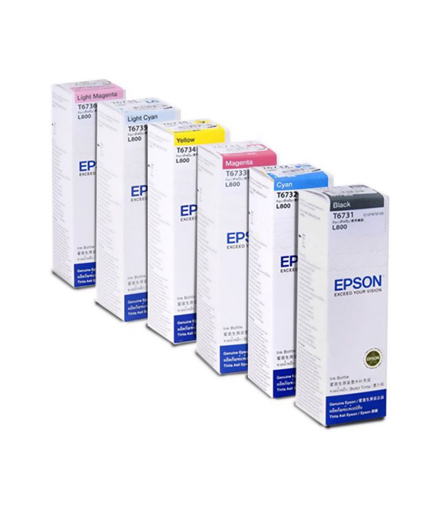     			Epson Ink Bottles All Colours Set Of 6 For Epson L800