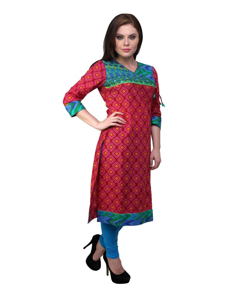 Prakhya Printed Cotton Kurta - Buy Prakhya Printed Cotton Kurta Online ...