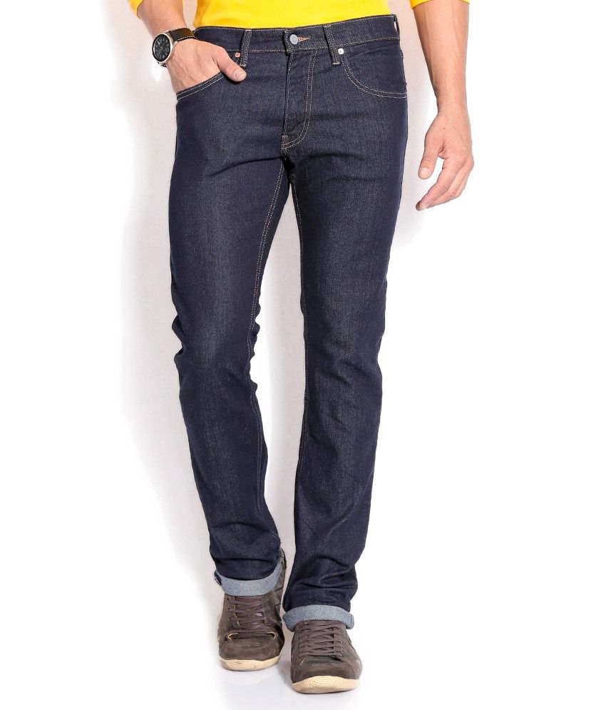 Levis Navy Slim Jeans 65504 - Buy Levis Navy Slim Jeans 65504 Online at ...