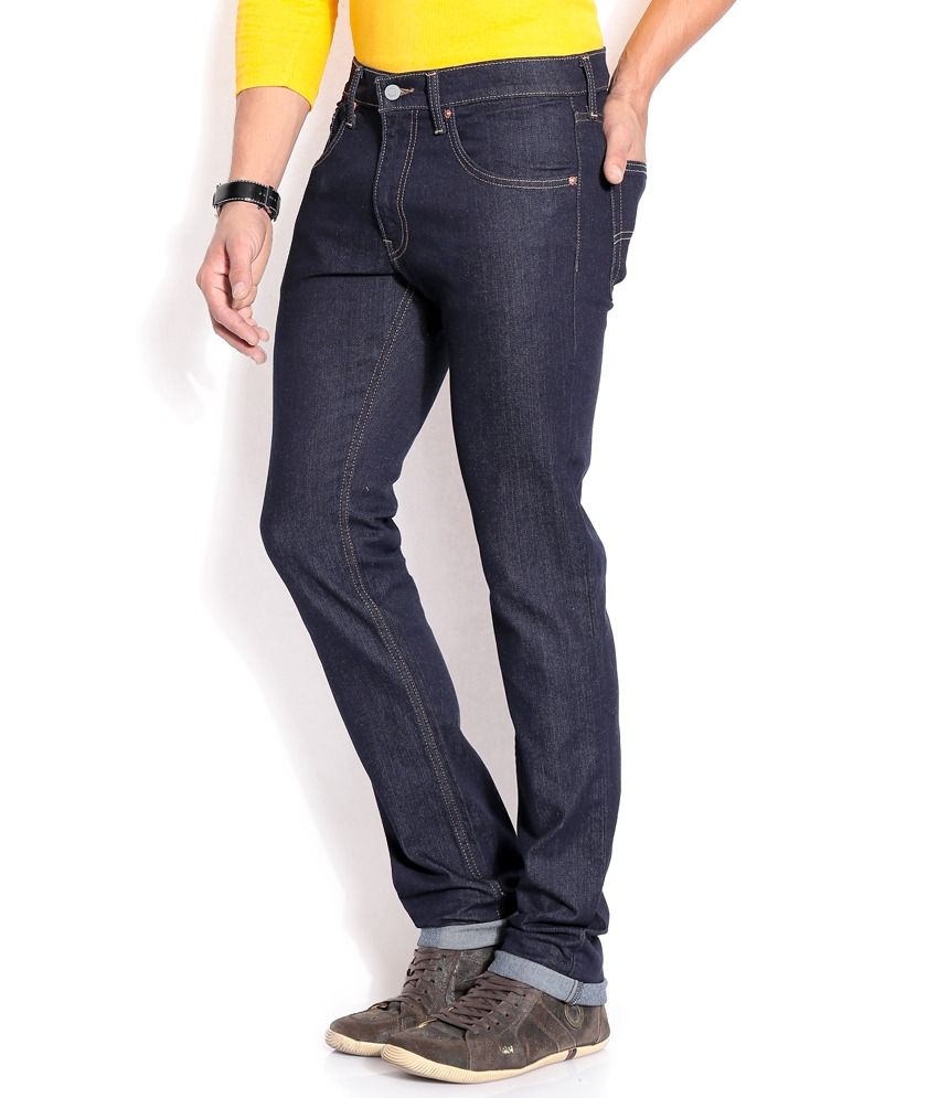 levis navy blue jeans