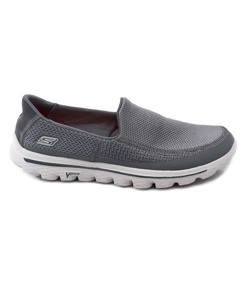 Skechers Gray Slip-on Shoes - Buy Skechers Gray Slip-on Shoes Online at ...