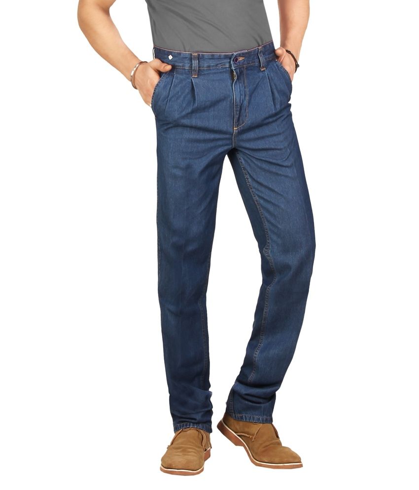 Warewell Blue Regular Fit High Rise Denim Jean For Men Buy Warewell Blue Regular Fit High Rise 1684