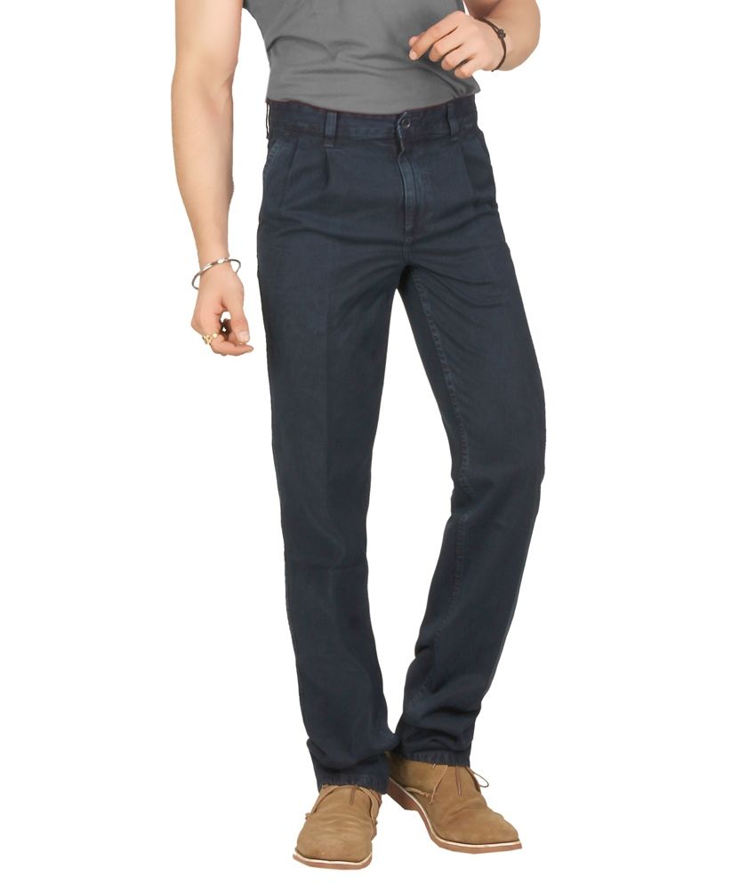 Warewell Blue Regular Fit High Rise Denim Jean For Men Buy Warewell Blue Regular Fit High Rise 1831