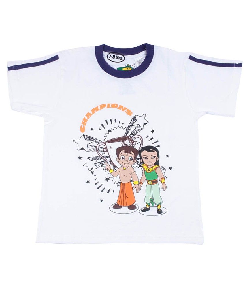 Chhota Bheem, Bali White Color Printed T-shirts For Kids - Buy Chhota Bheem,  Bali White Color Printed T-shirts For Kids Online at Low Price - Snapdeal