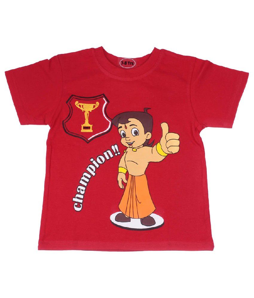 Chhota Bheem Red Color Printed T-shirts For Kids - Buy Chhota Bheem Red  Color Printed T-shirts For Kids Online at Low Price - Snapdeal