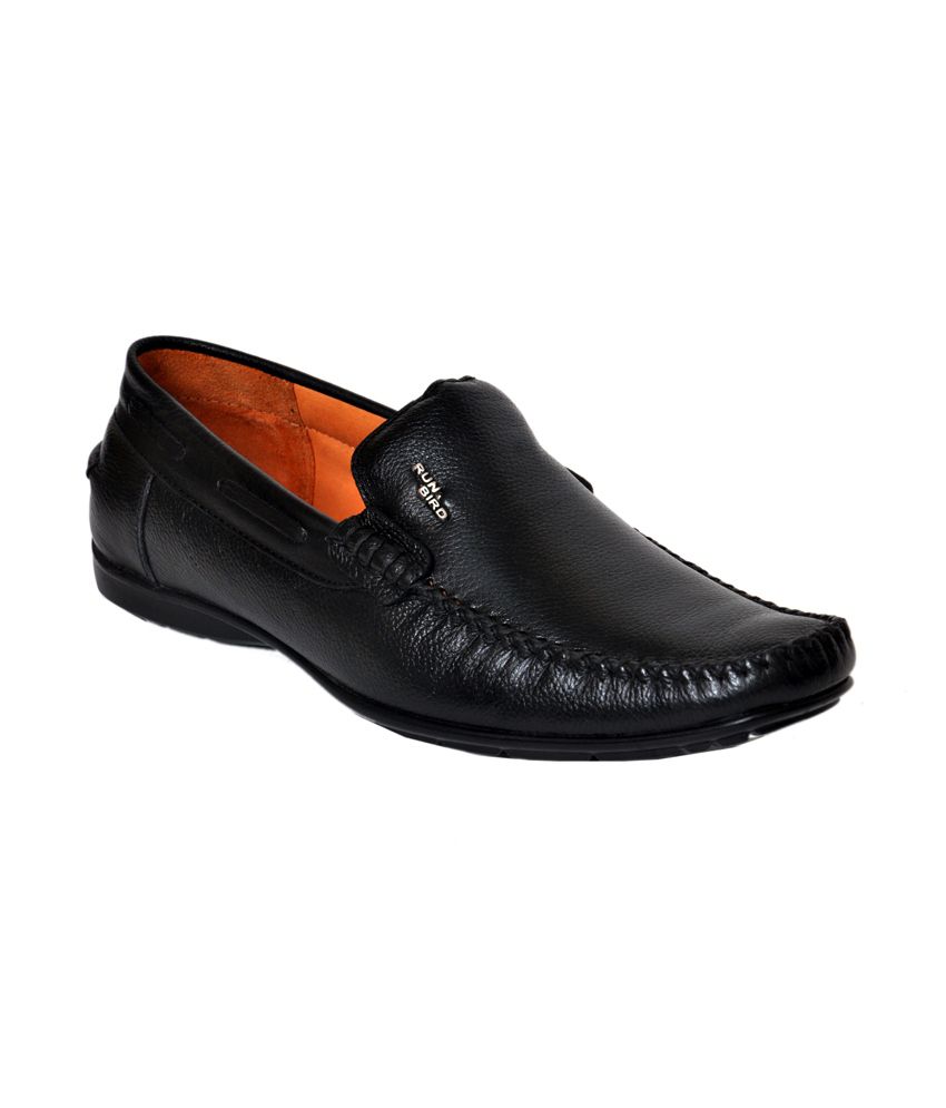 Buy Runbird Black Formal Leather Shoes 