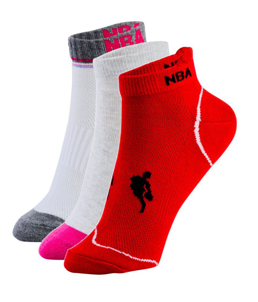 Nba Women Casual Ankle Socks Pack Of 3: Buy Online at Low Price in ...