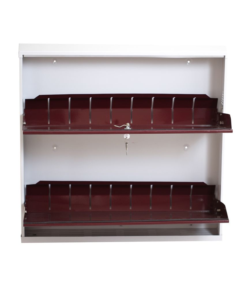 Shoe Rack 2 Shelf Metal Stand Design With Centralized Lock By Prab Buy Shoe Rack 2 Shelf Metal Stand Design With Centralized Lock By Prab Online At Best Prices In India On Snapdeal