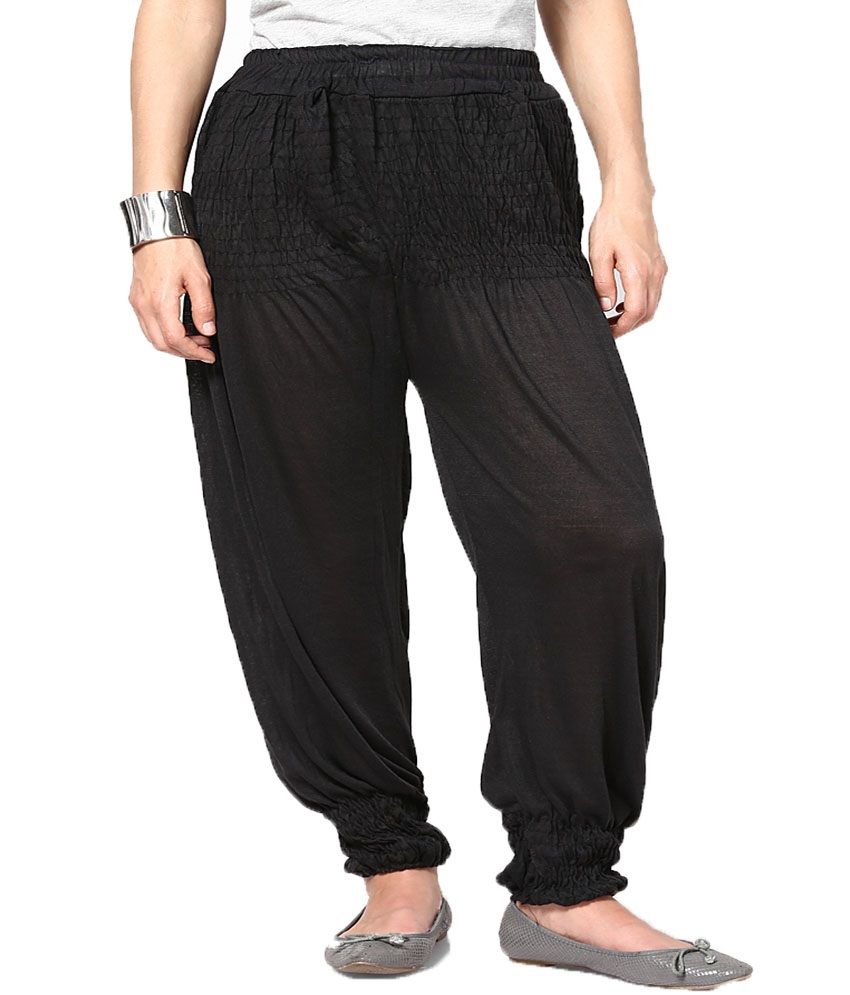 Castle Lifestyle Black Harem Pant Price in India - Buy Castle Lifestyle ...