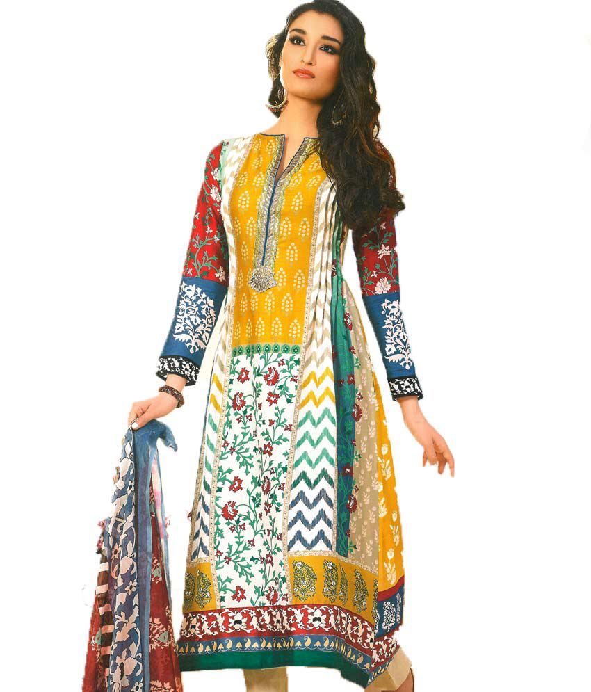 pakistani lawn dress material