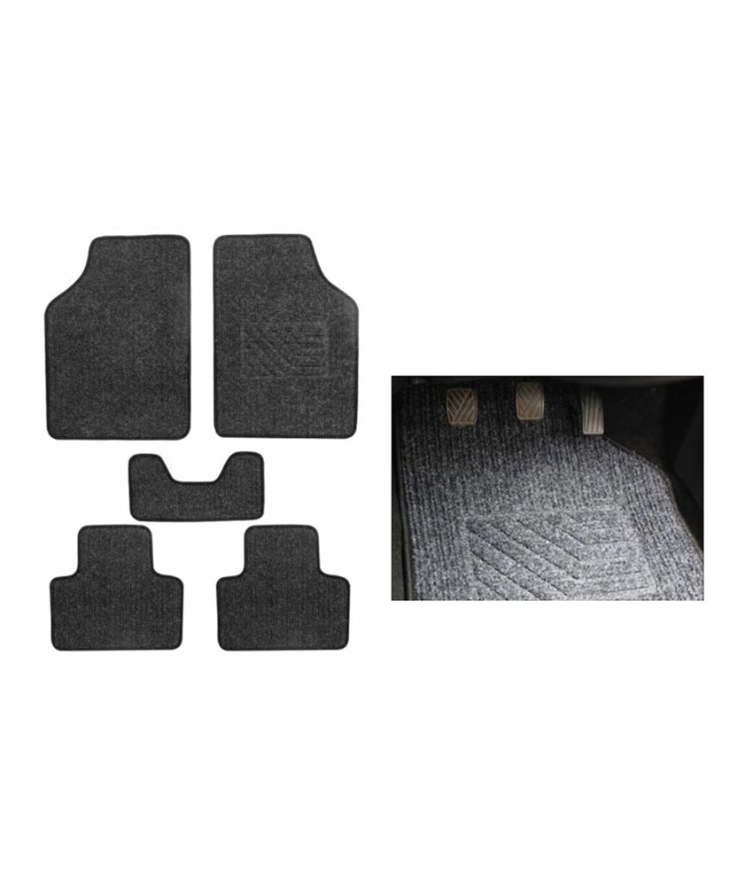 Speedwav Carpet Black Car Floor Foot Mats Hyundai Getz Prime