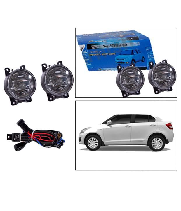 Annexe Fog Lights For Swift Dzire Set Of 2 With Wiring Carmob Buy Annexe Fog Lights For