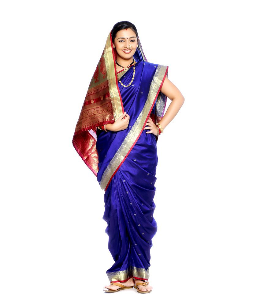 Traditional Marathmoli Style Maharashtrian Prestitched