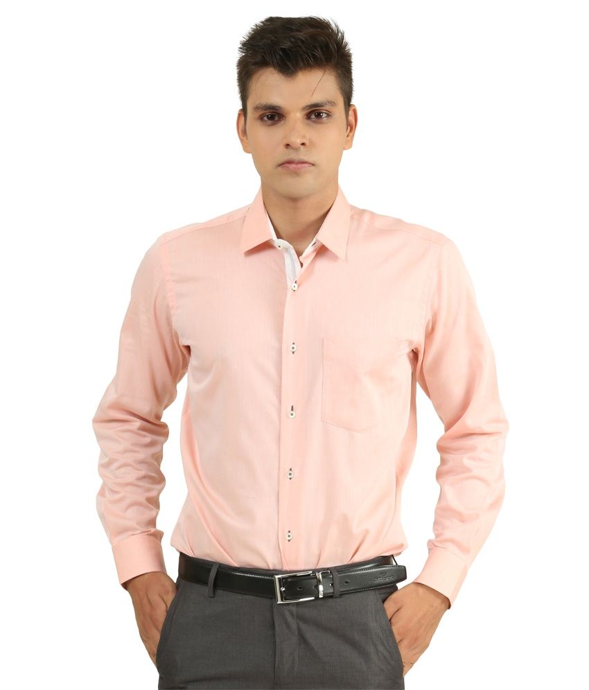 Callino Orange Slim Fit Formal Shirt - Buy Callino Orange Slim Fit ...