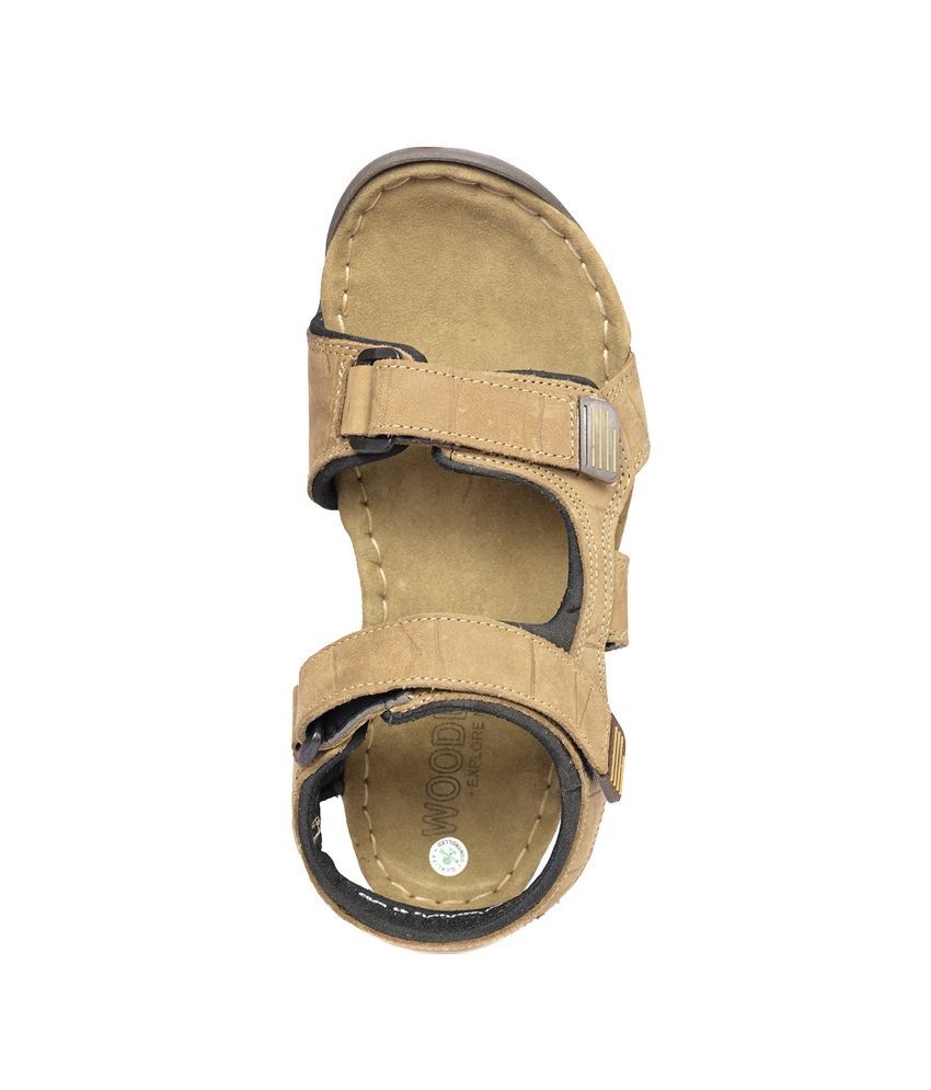 woodland men khaki sandals