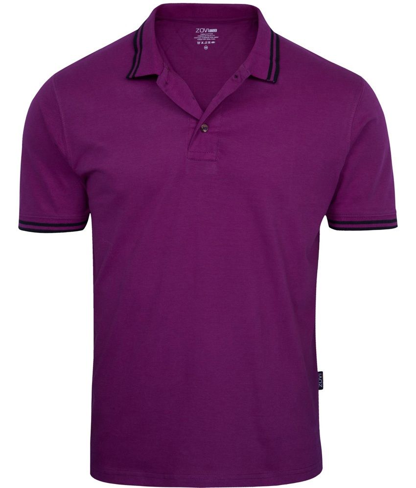 plum polo shirt