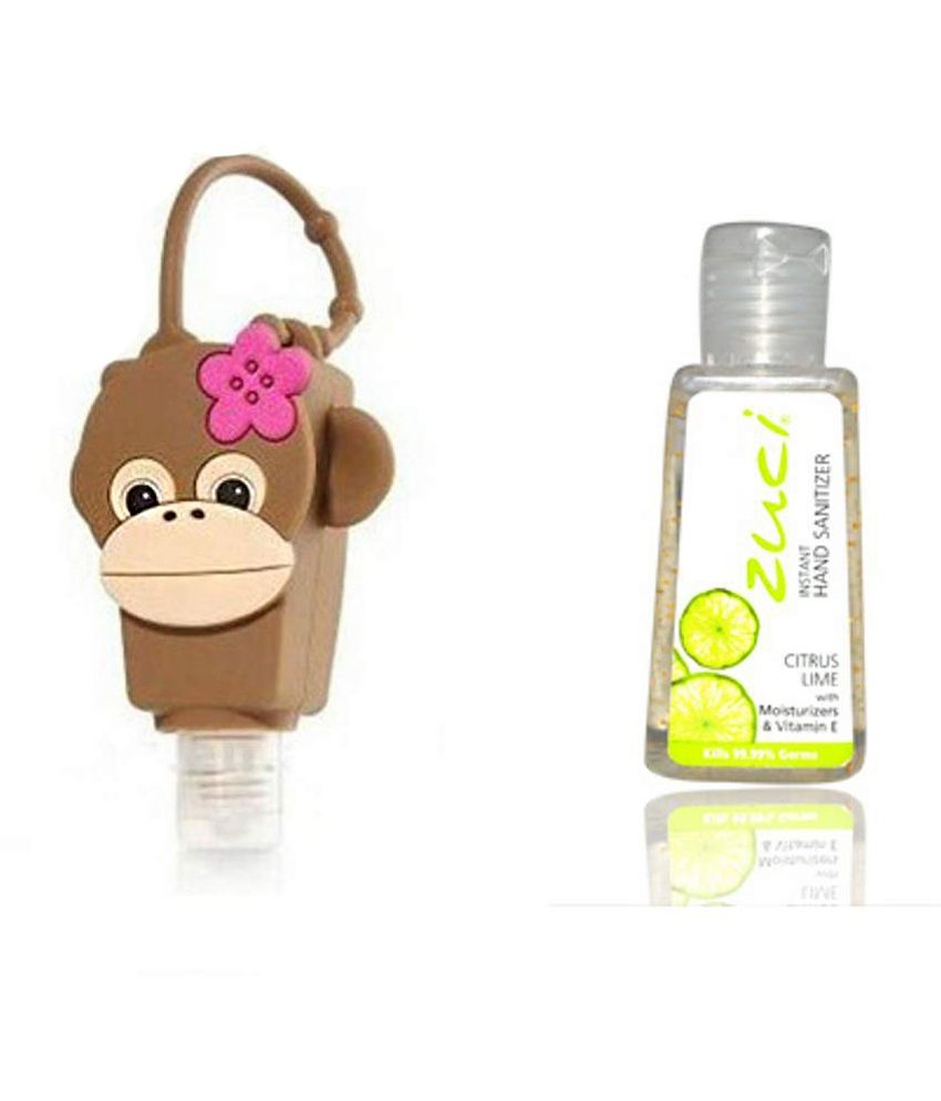 Monkey hand sanitizer holder