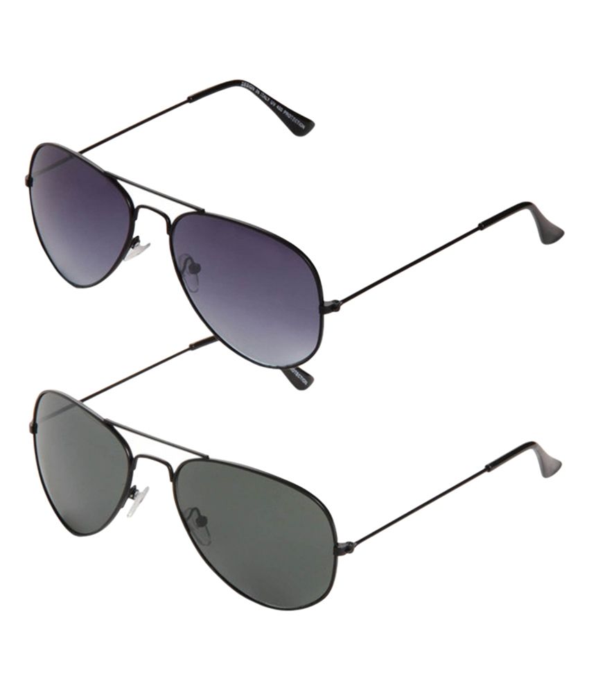 Shades & More - Black Pilot Sunglasses ( ) - Buy Shades & More - Black ...