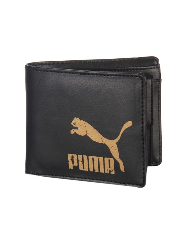 Puma Black Leather Wallet: Buy Online 