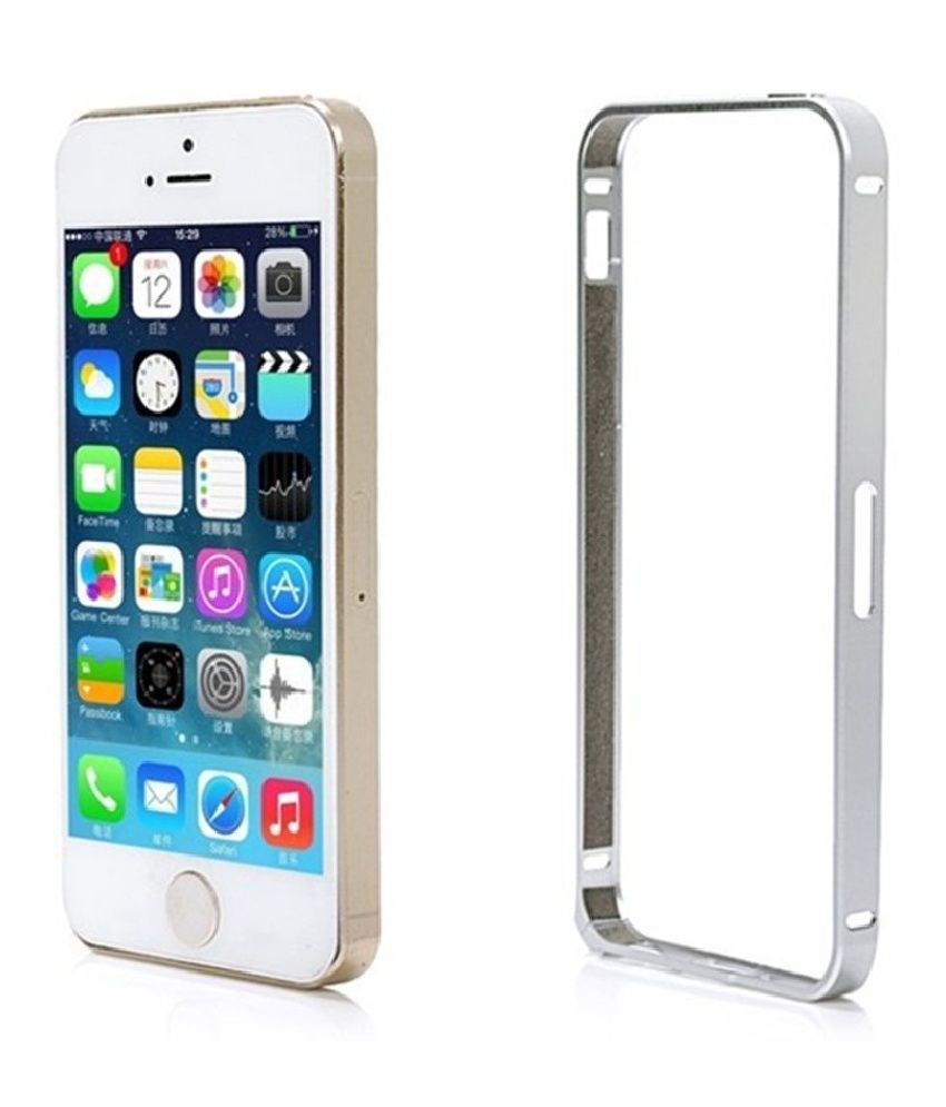 Luxury Aluminum Metal Hard Frame Phone Bumper Cover Case For Iphone 5 - Bumpers Online at Low Prices | Snapdeal India