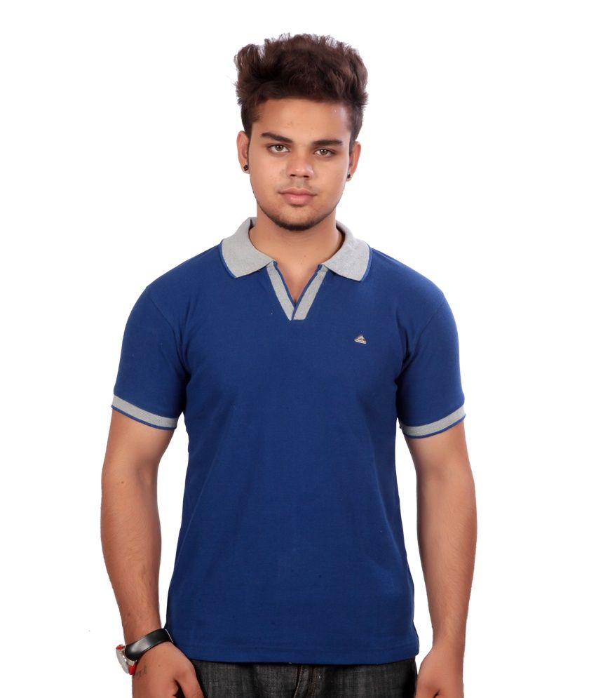 plus size royal blue polo shirts