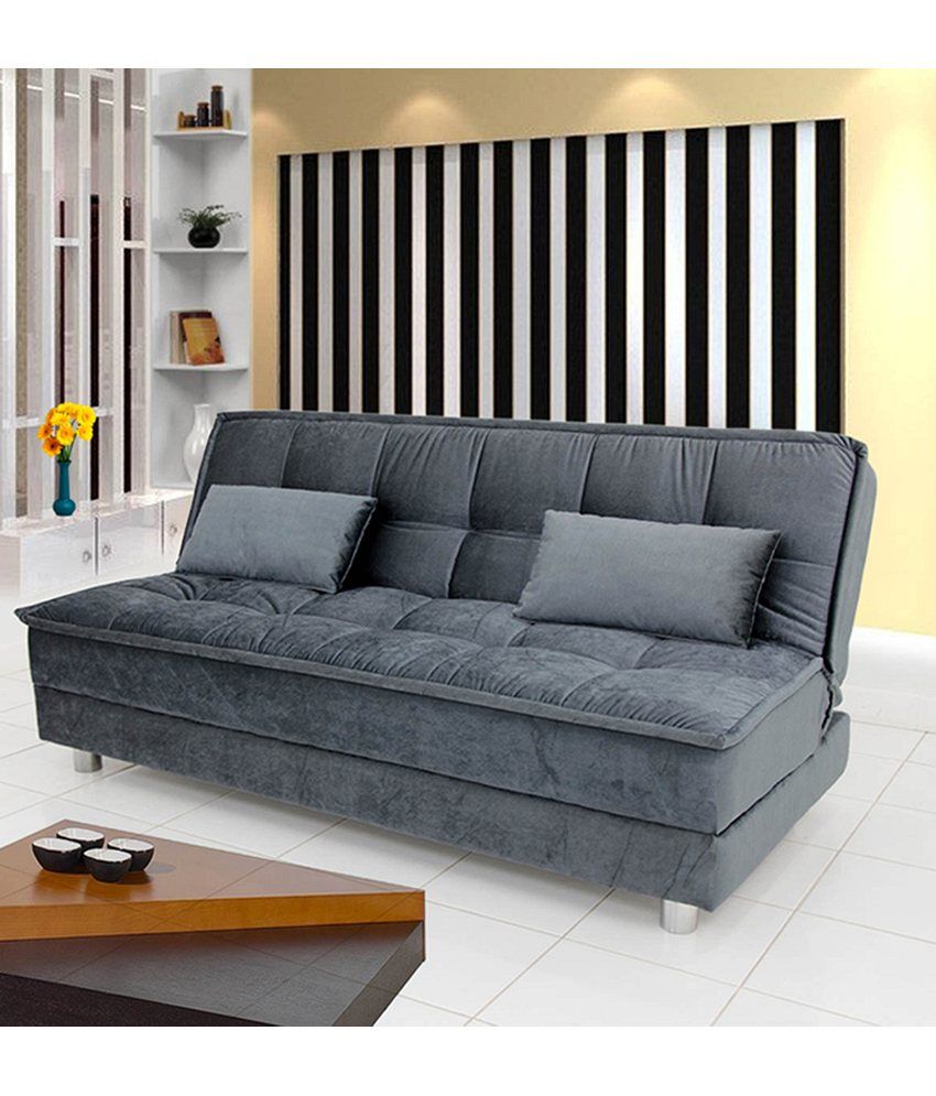 Luxurious Sofa Cum Bed Grey Buy Luxurious Sofa Cum Bed Grey Online At Best Prices In India On Snapdeal