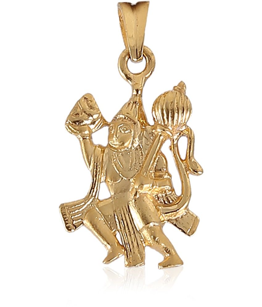 Jisha Yellow Gold Hanuman Pendant In Pure H Buy Jisha Yellow Gold