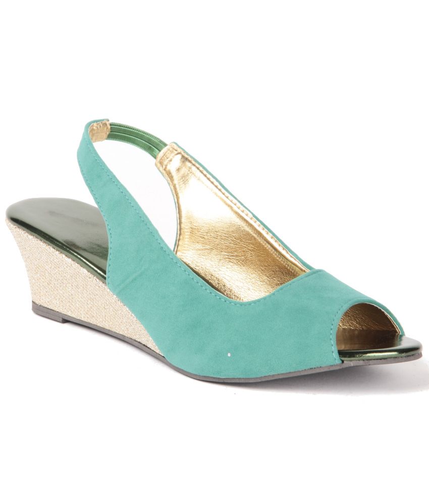 turquoise blue wedge sandals