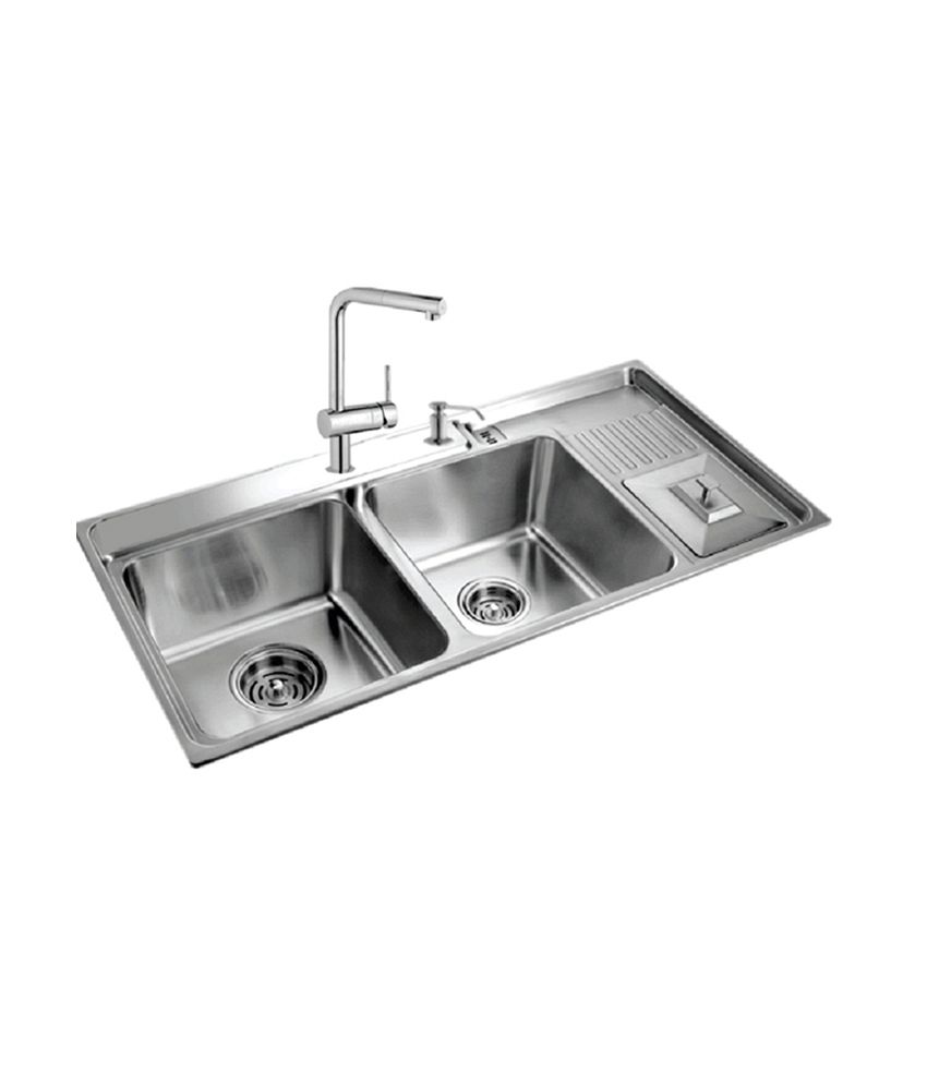 Futura Designer Kitchen Sink Fs 202 With Free Drainer Kit Faucet With Pullout And Soap Dispenser