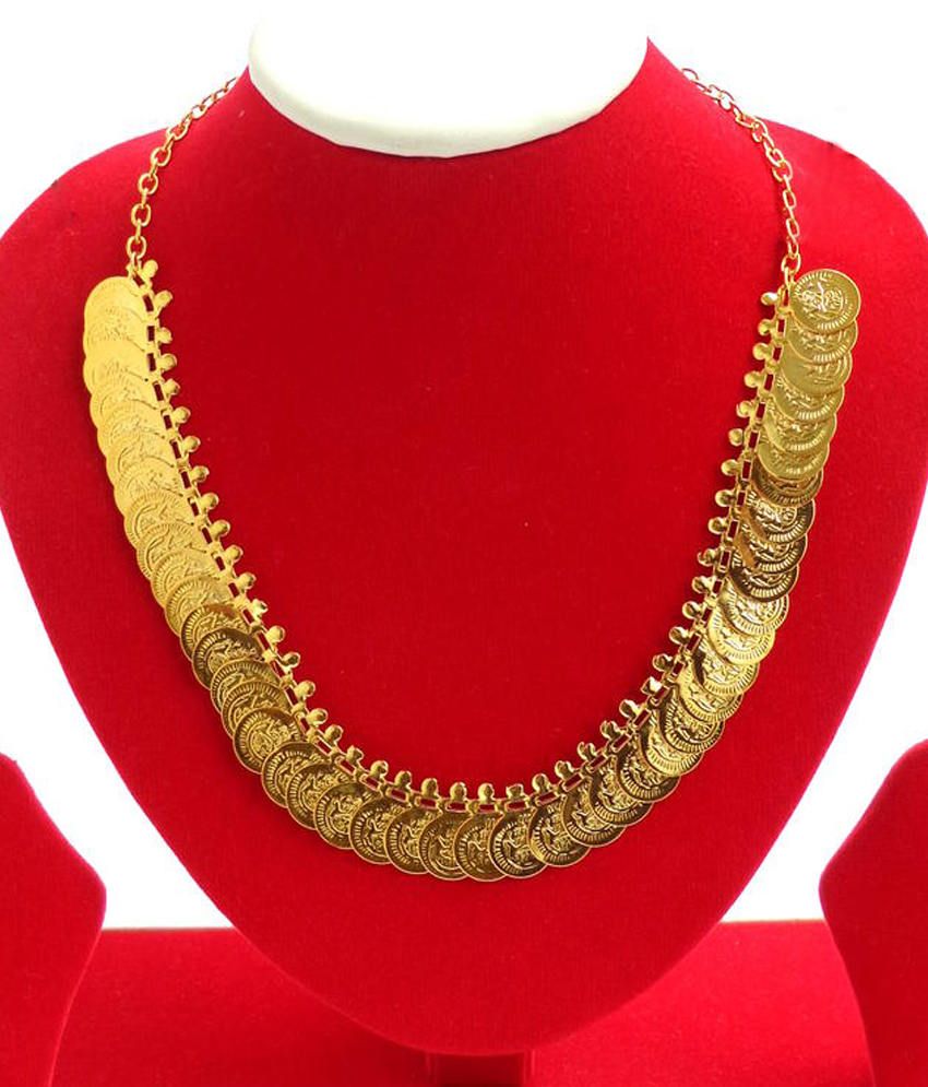 Nishugold Gold Plated Laxmi Mala- 1gram 