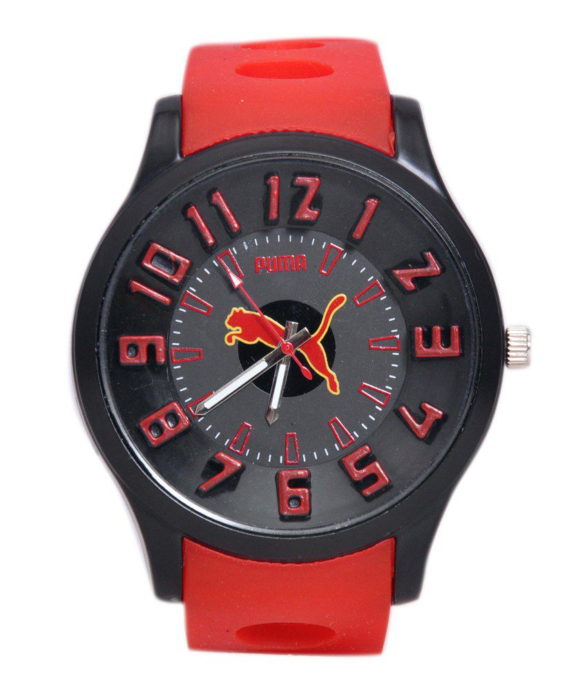 red puma watch