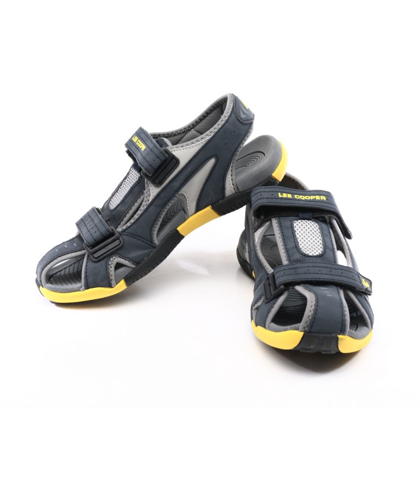 lee cooper men's leather sandals and floaters