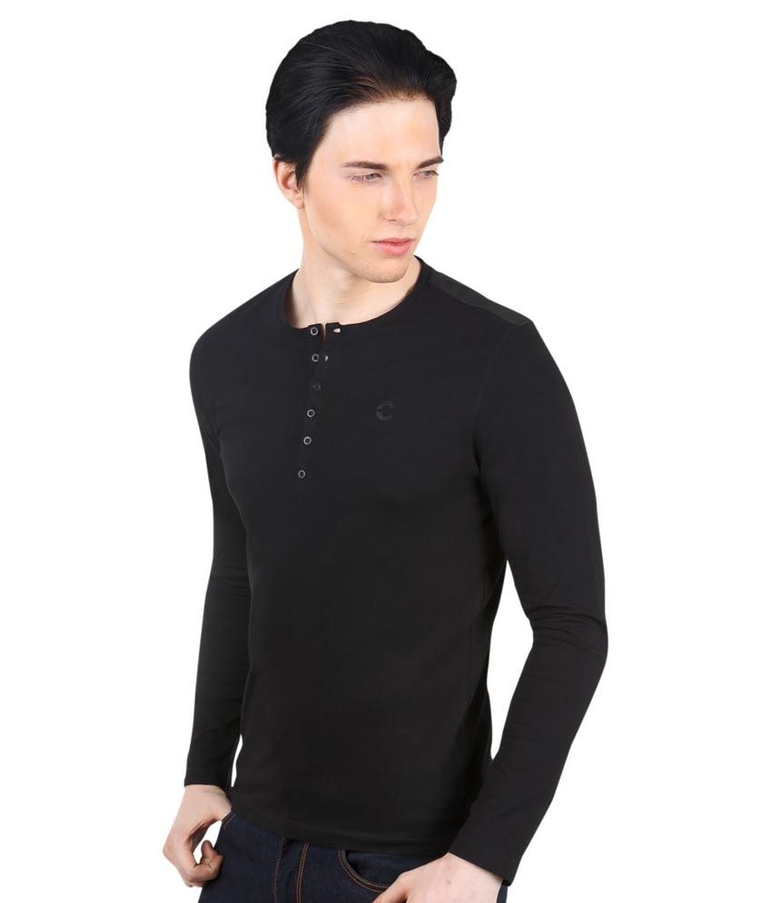 plain black full sleeves top