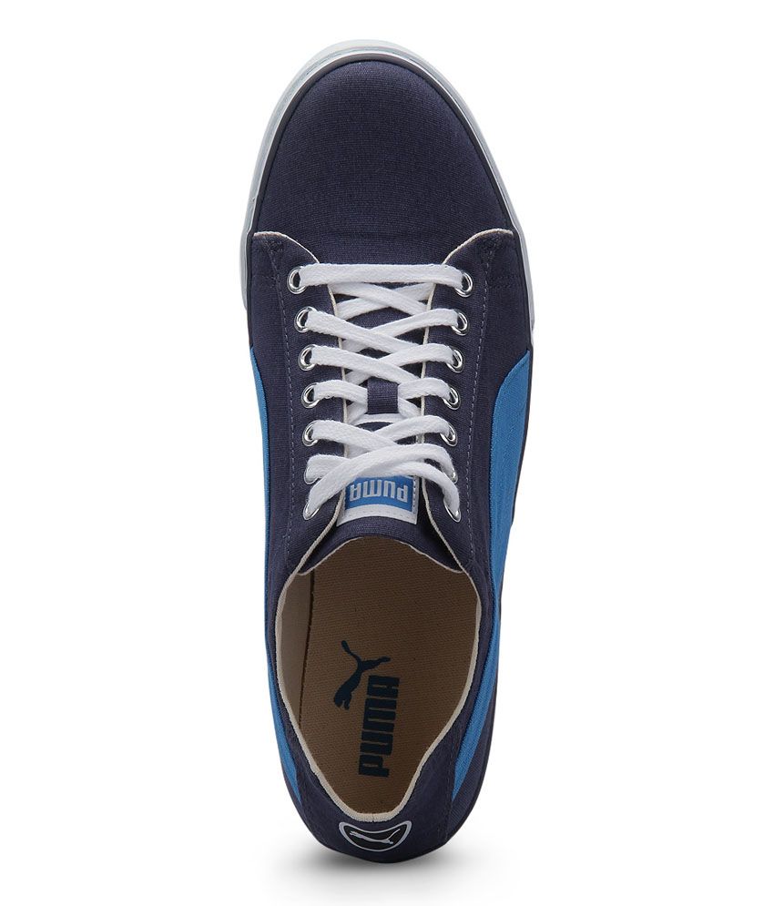 Puma Blue Canvas Shoes - Buy Puma Blue Canvas Shoes Online at Best