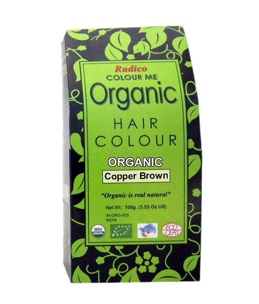 Radico Colour Me Organic Copper Brown Hair Colour 100gm Buy Radico