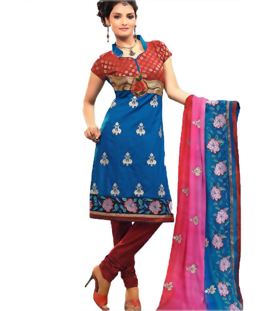 Satya Jyoti Cotton Kurti With Salwar - Stitched Suit - Buy Satya Jyoti ...