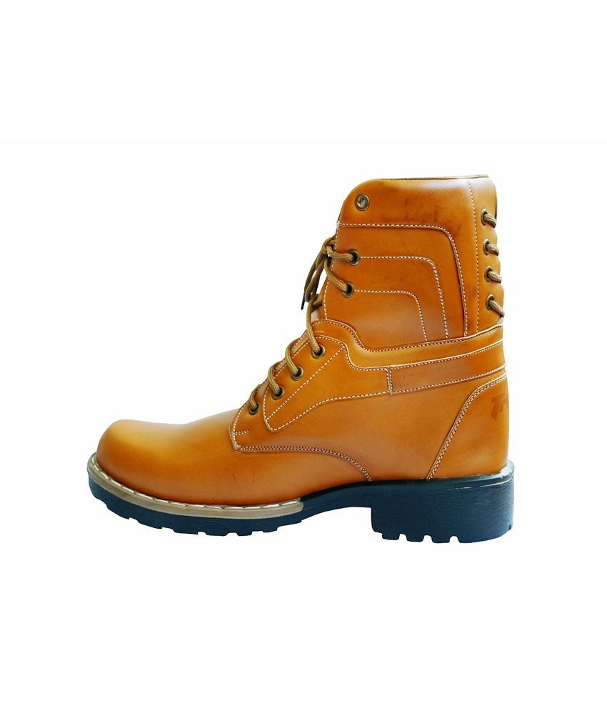 tan mid calf length boots