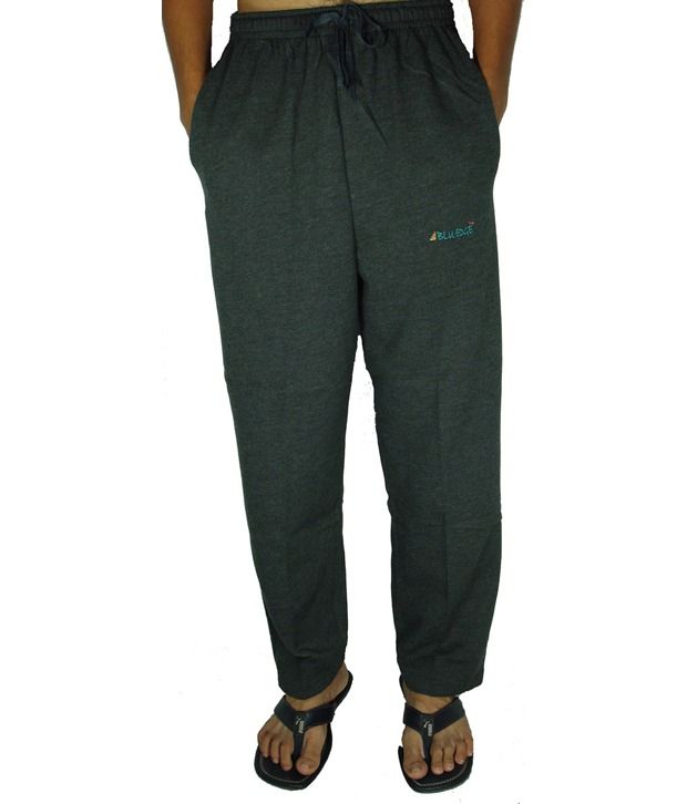 black fleece track pants